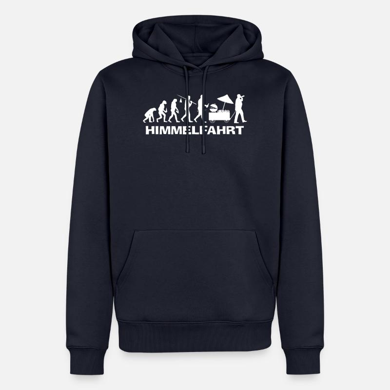 männertag evolution - Männer Premium Bio Hoodie - Navy