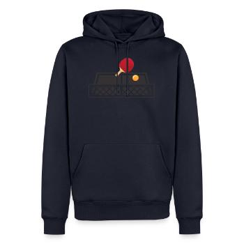 Ping-pong de table batte de balle - Sweat à capuche Premium bio Homme - bleu marine - Devant - Nico (187cm)
