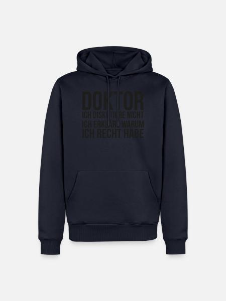 Doktor Student Phd Geschenk Dissertation - Männer Premium Bio Hoodie - Navy