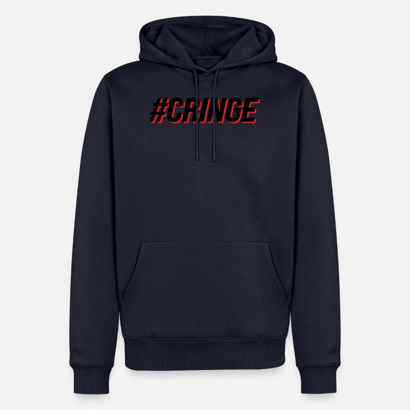 #Cringe Spruch - Männer Premium Bio Hoodie - Navy