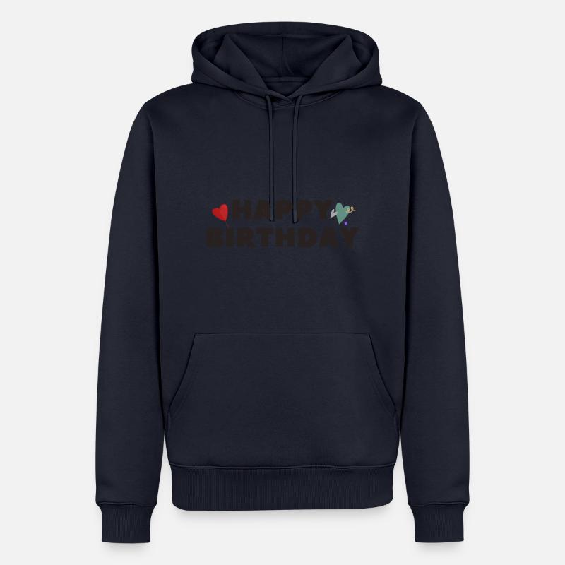 Bonne idée cadeau d’anniversaire - Sweat à capuche Premium bio Homme - bleu marine