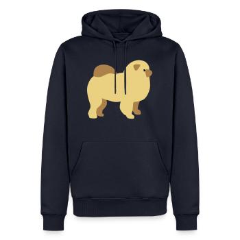 Chow-Chow - Männer Premium Bio Hoodie - Navy - Vorne - Nico (187cm)