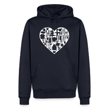 Kitchen Cooking Cooking Cooking equipment - Men’s Premium Organic Hoodie - navy - Front - Nico (187cm)