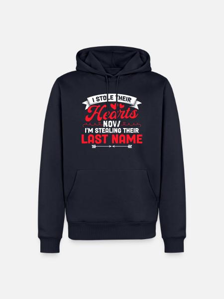 Pflegeeltern Adoption Adoptiveltern Geschenk - Männer Premium Bio Hoodie - Navy