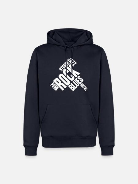Gitarre Musik Stile Design - Männer Premium Bio Hoodie - Navy
