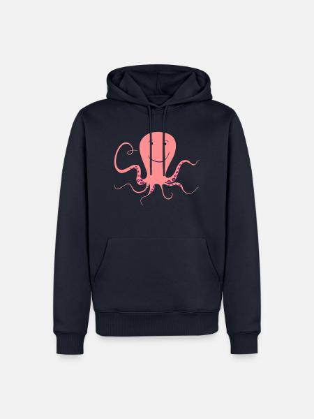 Octopus - Männer Premium Bio Hoodie - Navy
