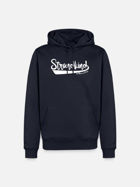 AM MEER ZU HAUSE ❤ Strandkind - Männer Premium Bio Hoodie - Navy