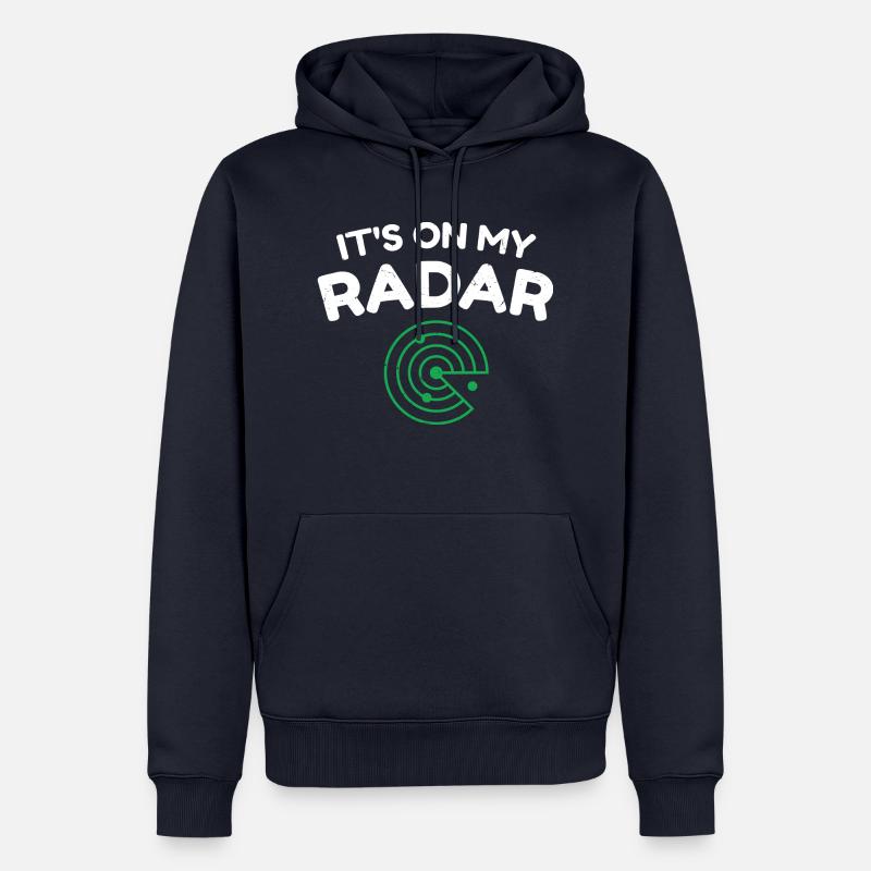 C’est sur mon radar - Sweat à capuche Premium bio Homme - bleu marine