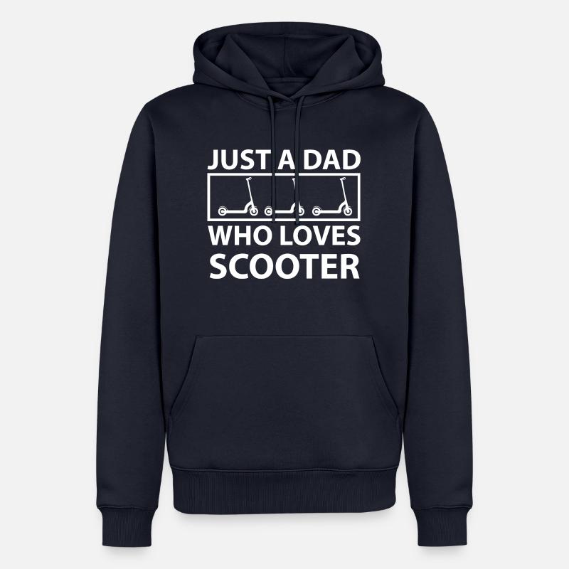 E-Scooter E-Roller Scooter - Sweat à capuche Premium bio Homme - bleu marine