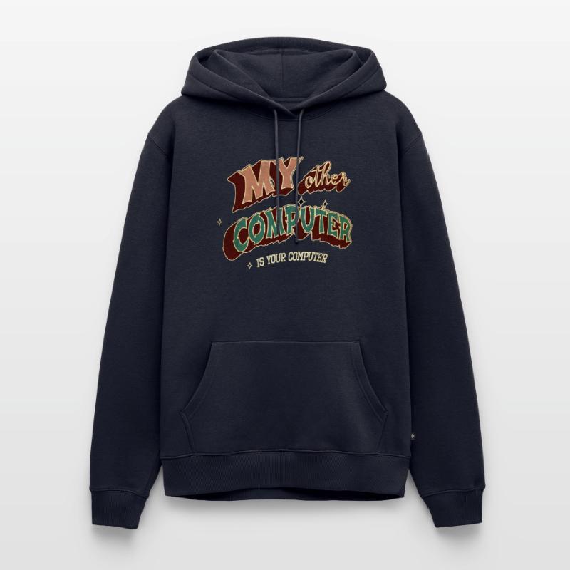 hacking coding hacking hack out glitch present Männer Premium Bio Hoodie