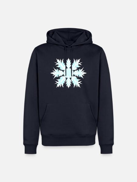 Schneeflöckchen Weißröckchen Weihnachten - Männer Premium Bio Hoodie - Navy