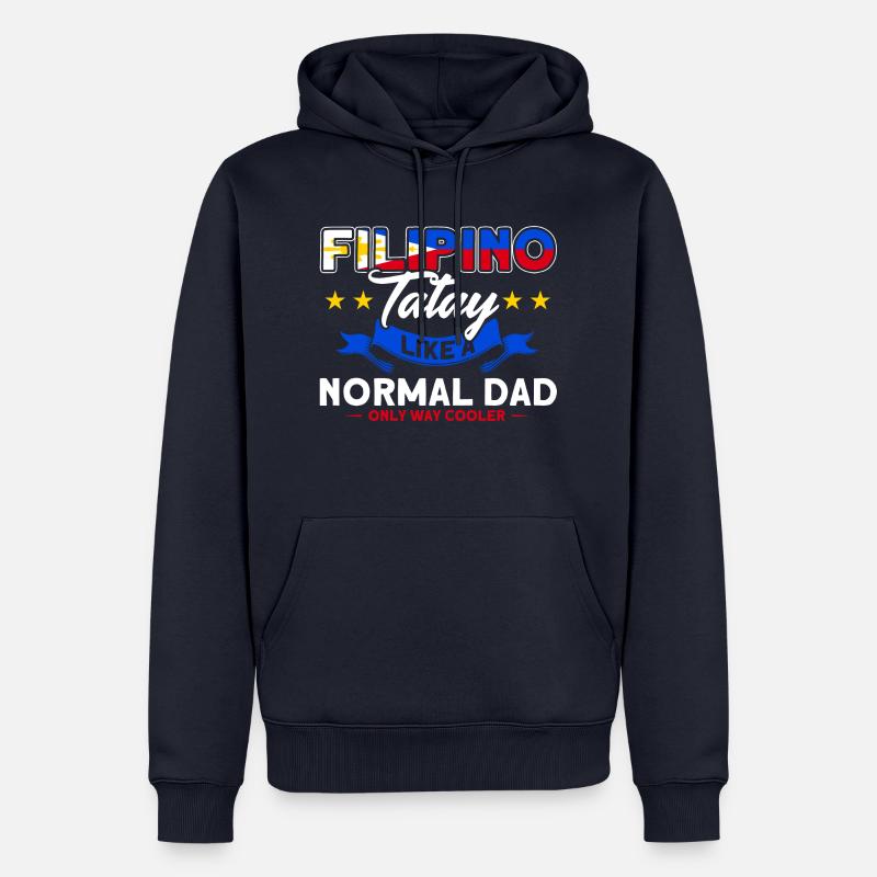 Philippines Drapeau philippin - Sweat à capuche Premium bio Homme - bleu marine