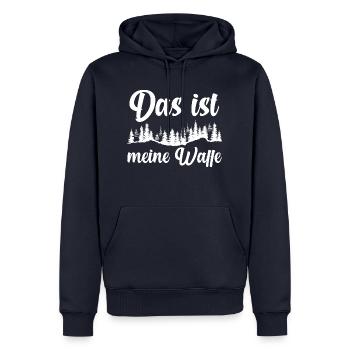 Waldarbeiter Holzfäller Waldarbeit Förster - Männer Premium Bio Hoodie - Navy - Vorne - Nico (187cm)