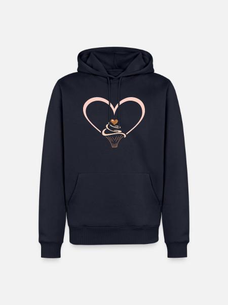 Cupcake Love - Men’s Premium Organic Hoodie - navy