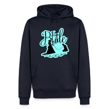 Équipe Mariée Mariage Poule - Sweat à capuche Premium bio Homme - bleu marine - Devant - Nico (187cm)