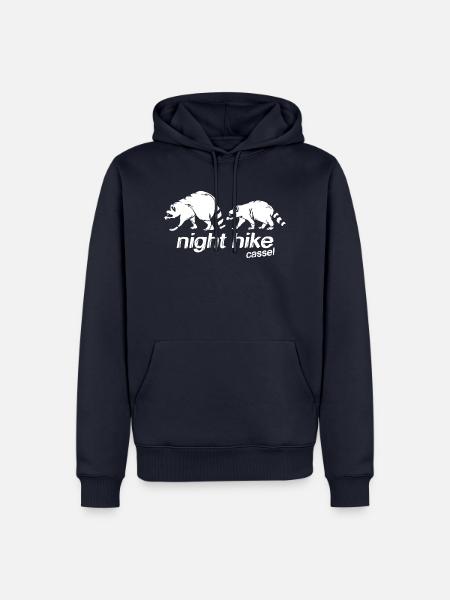 Nachtwanderung in Kassel - Männer Premium Bio Hoodie - Navy