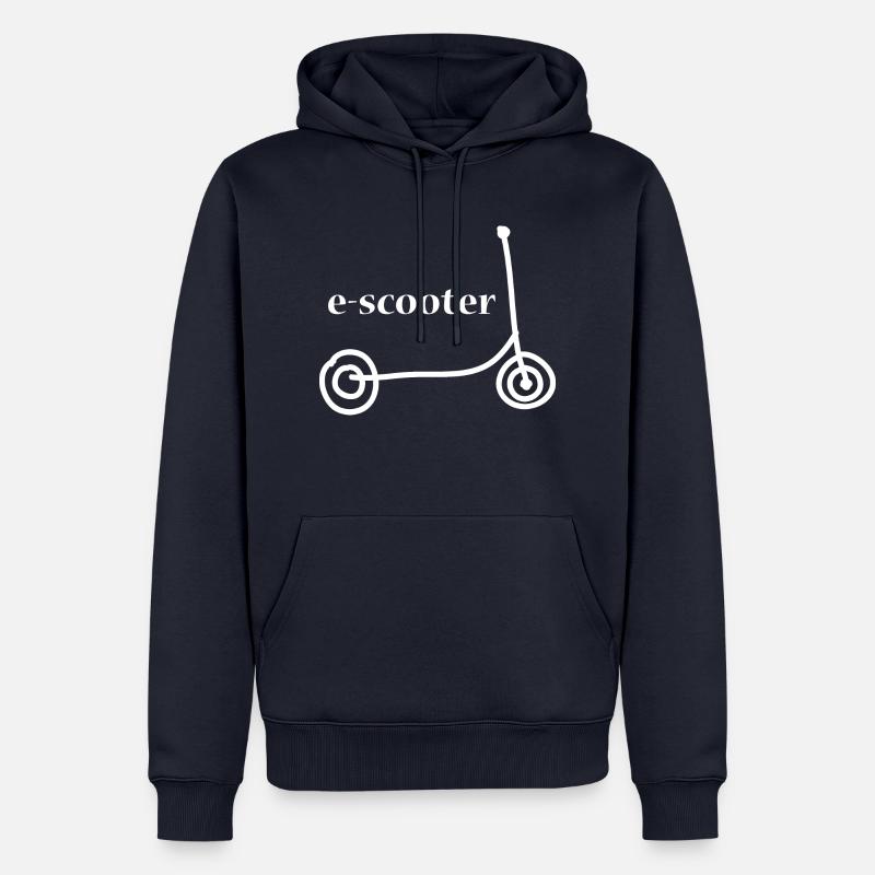 E-Scooter Roller - Männer Premium Bio Hoodie - Navy