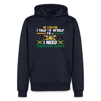 Jamaika Jamaikanische Flagge Jamaikanisches Gesche - Männer Premium Bio Hoodie - Navy - Vorne - Nico (187cm)