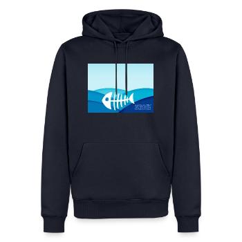 save the ocean - Männer Premium Bio Hoodie - Navy - Vorne - Nico (187cm)
