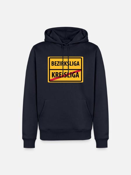 bezirksliga aufstieg kreisliga - Männer Premium Bio Hoodie - Navy