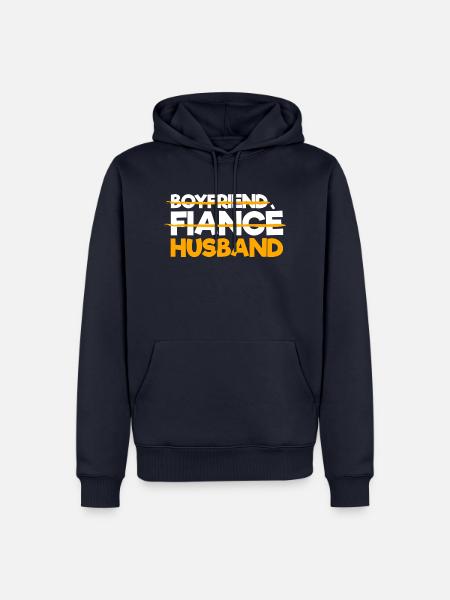 nur Ehemann - Männer Premium Bio Hoodie - Navy