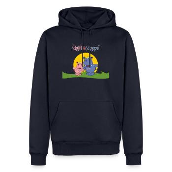 Cute Hippos Hippos Gift for Kids Babies - Men’s Premium Organic Hoodie - navy - Front - Nico (187cm)