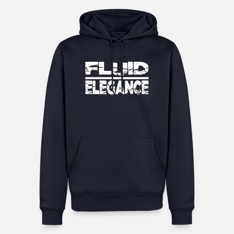 synchronized swimming competitions happy - Männer Premium Bio Hoodie - Navy