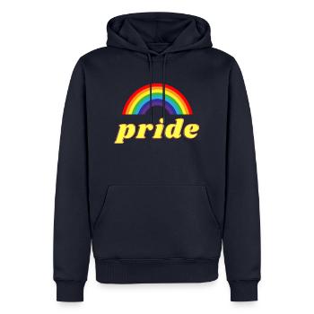 Pride - Männer Premium Bio Hoodie - Navy - Vorne - Nico (187cm)