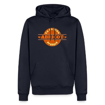 Du bist meine Lieblings-Aprikose - Männer Premium Bio Hoodie - Navy - Vorne - Nico (187cm)