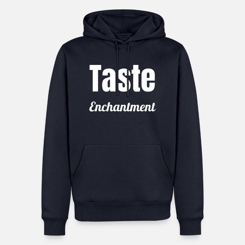 present creating magic statement funny - Männer Premium Bio Hoodie - Navy