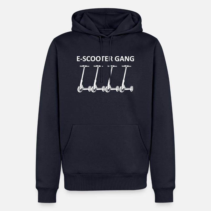 E-Scooter E-Roller Scooter - Sweat à capuche Premium bio Homme - bleu marine