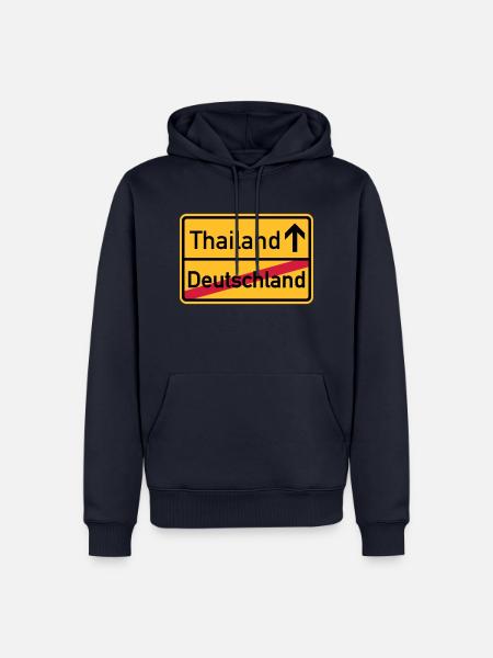 Thailand - Männer Premium Bio Hoodie - Navy
