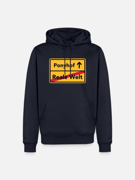 Ponyhof - Männer Premium Bio Hoodie - Navy