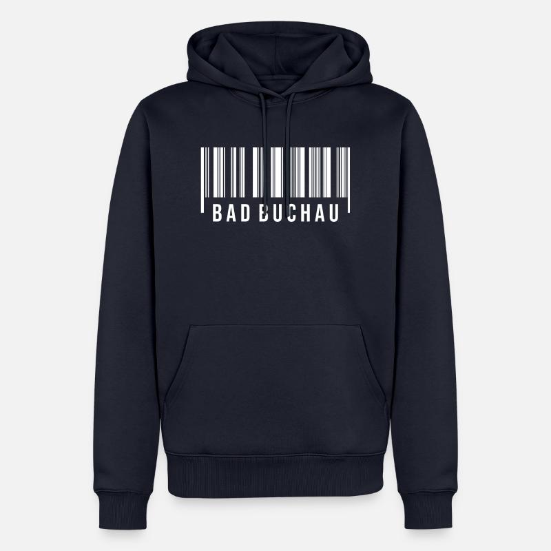 Schwabe Strichcode Bad Buchau - Männer Premium Bio Hoodie - Navy