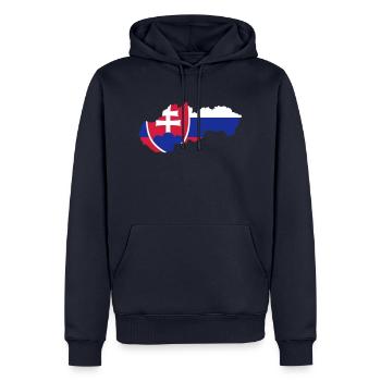 Slowakei - Männer Premium Bio Hoodie - Navy - Vorne - Nico (187cm)