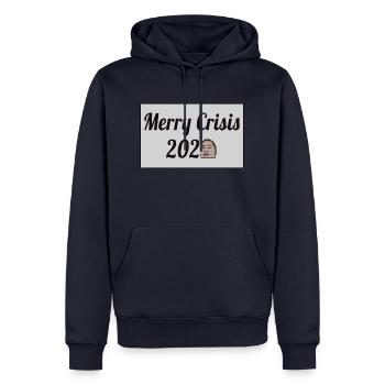 Merry Crisis 2020 - Männer Premium Bio Hoodie - Navy - Vorne - Nico (187cm)