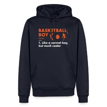 Sport Boy Definition Basketball - Men’s Premium Organic Hoodie - navy - Front - Nico (187cm)