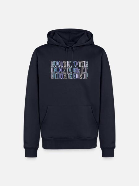 hacking white hat hacking information security - Männer Premium Bio Hoodie - Navy