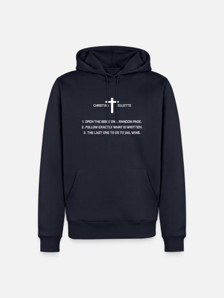 Christian Roulette - Männer Premium Bio Hoodie - Navy