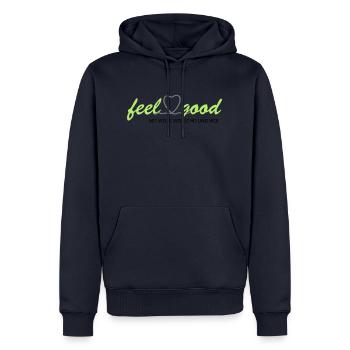 feelgood inderpfalz GRÜN WWW - Männer Premium Bio Hoodie - Navy - Vorne - Nico (187cm)