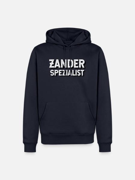 Zander Spezialist - Angeln, Angler Geschenk - Männer Premium Bio Hoodie - Navy