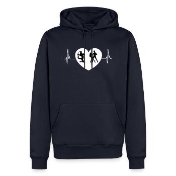 Dancing Dance Music - Men’s Premium Organic Hoodie - navy - Front - Nico (187cm)