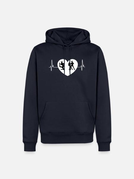 Dancing Dance Music - Men’s Premium Organic Hoodie - navy