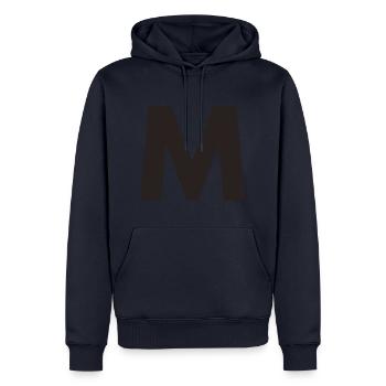 M - Männer Premium Bio Hoodie - Navy - Vorne - Nico (187cm)