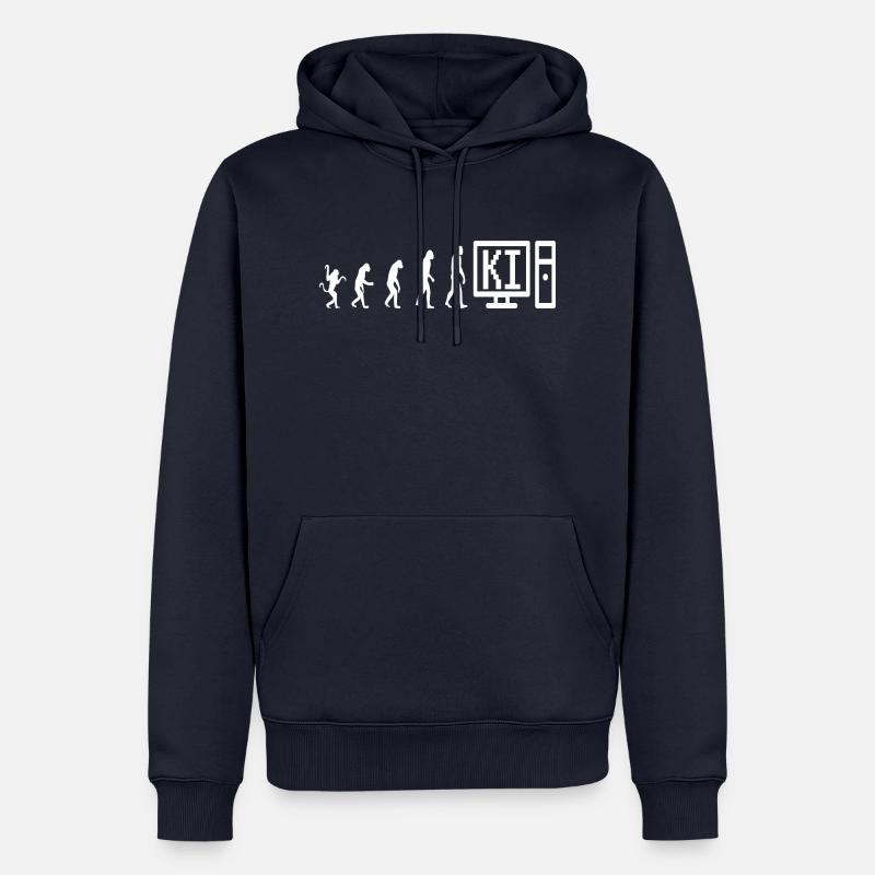 Informatik Computer Evolution Gaming - Männer Premium Bio Hoodie - Navy