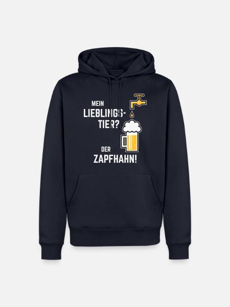 XLieblingstier (Dreifarbig) - Männer Premium Bio Hoodie - Navy