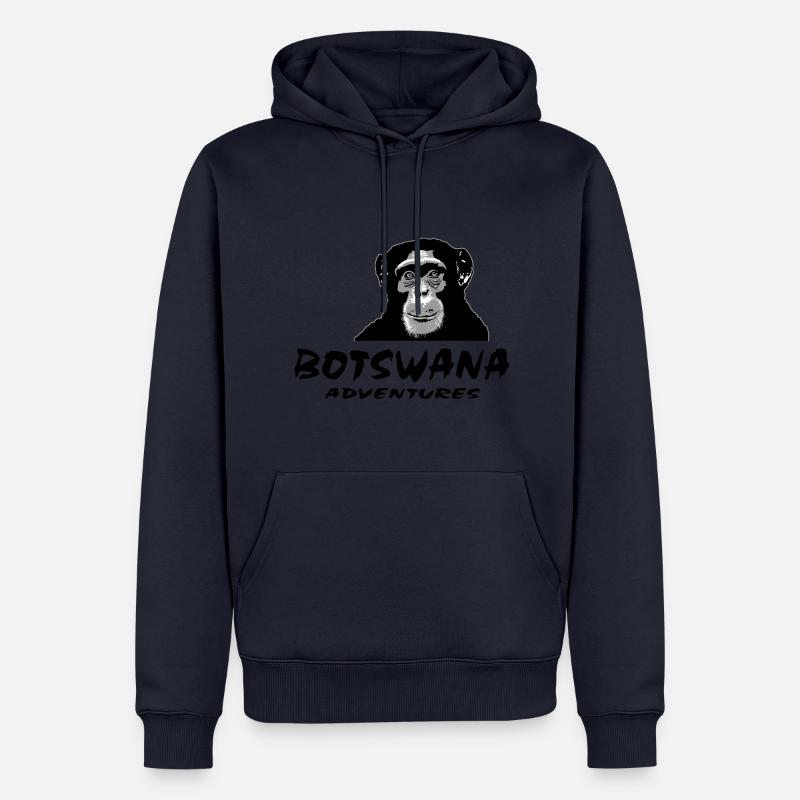 Botswana - Schimpanse - Affe - Männer Premium Bio Hoodie - Navy
