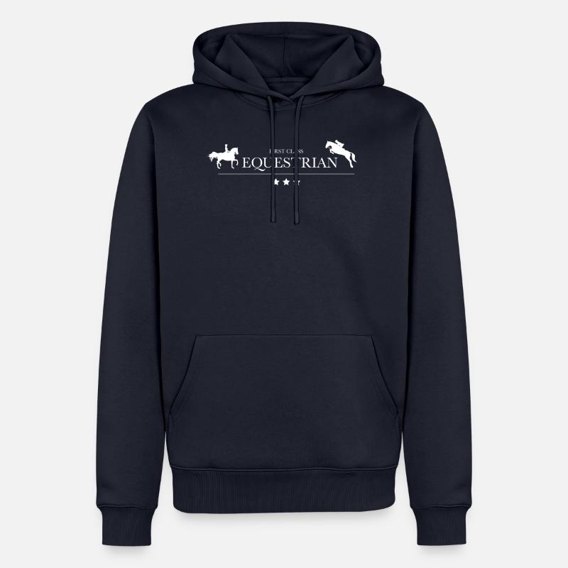 First Class Equestrian - Reitsport - Männer Premium Bio Hoodie - Navy