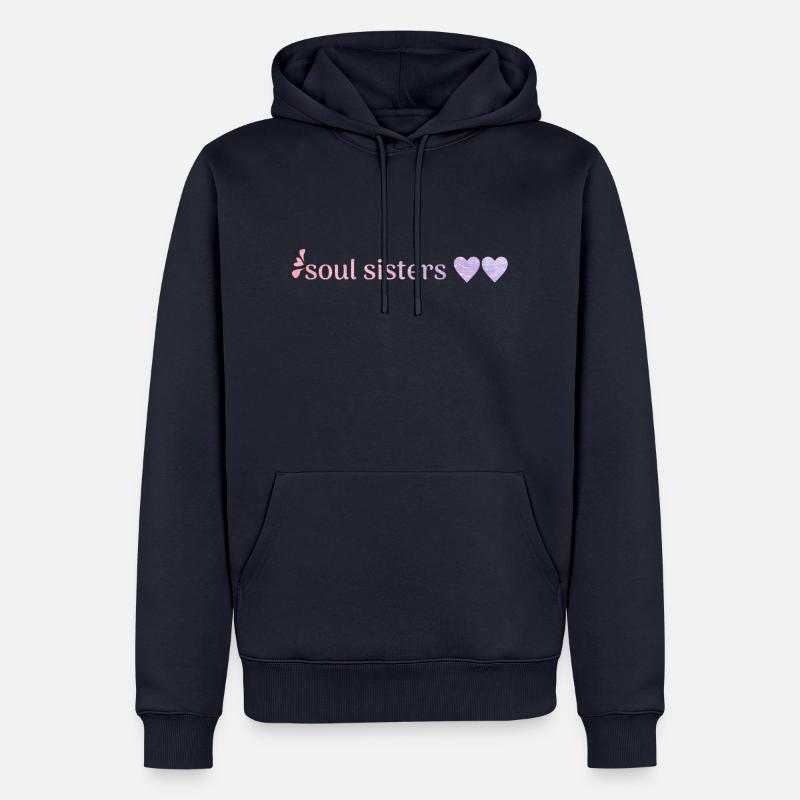 freunde - Männer Premium Bio Hoodie - Navy