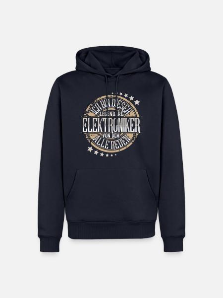 Elektroniker - Männer Premium Bio Hoodie - Navy